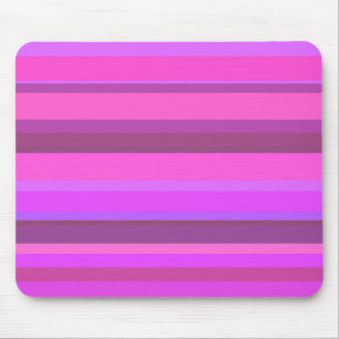 Roze horizontale strepen muismat