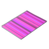 Roze horizontale strepen notitieboek (Linkerzijde)