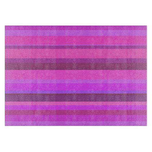 Roze horizontale strepen snijplank (Voorkant)