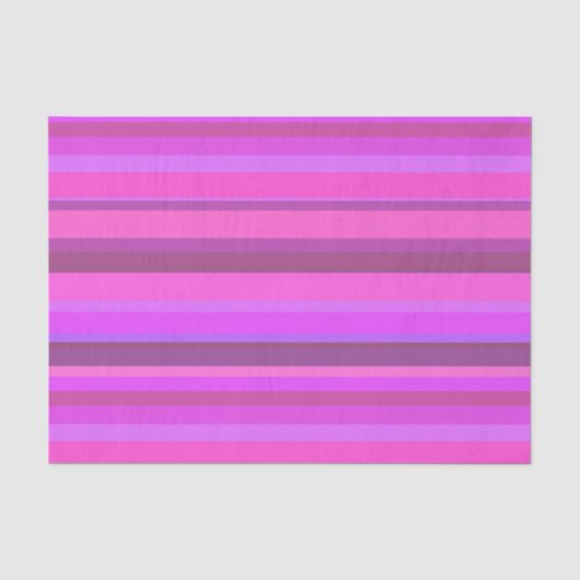 Roze horizontale strepen tissuepapier (Voorkant)