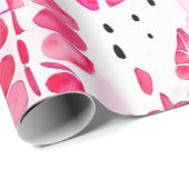 Roze horizonten: Indiaanse patronen Cadeaupapier (Rol Hoek)