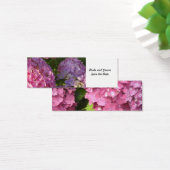 Roze Hortensia Bewaar de Datum Mini Visitekaartjes (Bureau)