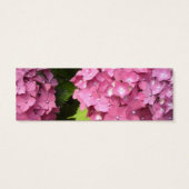 Roze Hortensia Bewaar de Datum Mini Visitekaartjes (Achterkant)