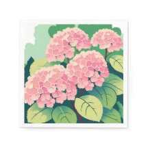 Roze Hortensia Bloemige Elegante Tuin