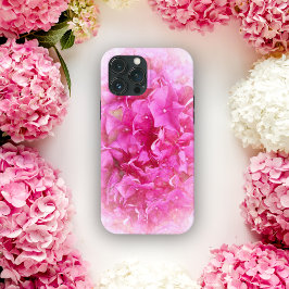 Roze Hortensia Bloesem Case-Mate iPhone Case