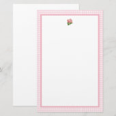 Roze Hortensia Briefpapier (Voorkant / Achterkant)