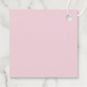 Roze Hortensia Eerste Communie Bedankjes Labels (Achterkant)