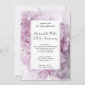 Roze Hortensia Huwelijksjubileumfeest Kaart (Voorkant)