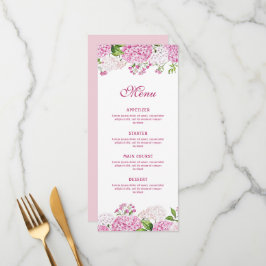 Roze Hortensia Klassiek Menu