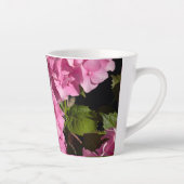 Roze Hortensia Latte Mok (Rechts)