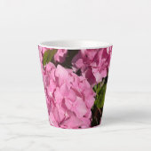 Roze Hortensia Latte Mok (Voorkant)