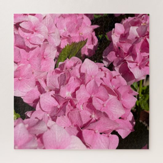 Roze Hortensia Legpuzzel (Verticaal)