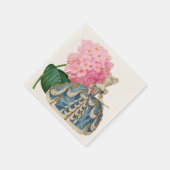 Roze Hortensia Marie Antoinette Ecru Napkin Servet (Hoek)