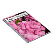 Roze Hortensia Notitieboek (Rechterzijde)