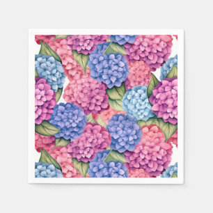 Roze Hortensia Papieren Servet, Tuin Bruiloft Show Servet