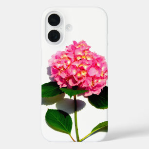 Roze hortensia roze bloem roze bloem iPhone 16 hoesje
