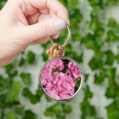 Roze Hortensia Sleutelhanger (Hand)