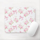 Roze Hortensia Strikte Muismat (Met muis)