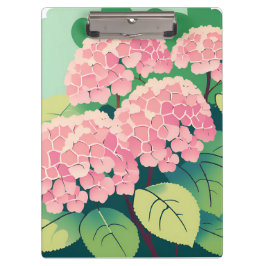 Roze Hortensia Struik Klembord