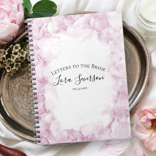 Roze hortensia Waterverf Brieven aan de bruid Notitieboek