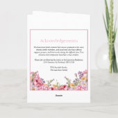 Roze Hortensia Zomerbloemen Rouw Gefold Programma (Achterkant)