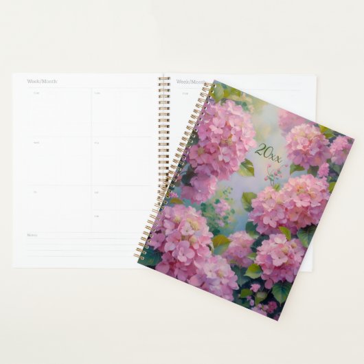 Roze Hortensia's Bloemenspiraal Planner Lente (Display)