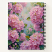 Roze Hortensia's Bloemenspiraalgebonden Dagboek Le Notitieboek (Achterkant)