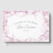 Roze hortensia's Waterverf Brieven aan de bruid Gastenboek (Voorkant)