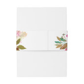 Roze - Hot, Blush en Paarse Floral 3 Uitnodigingen Wikkel (Achterkant Voorbeeld)