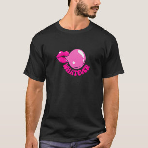 Roze hot lips, wat ook voor lippenstift Kiss Vrouw T-shirt