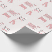 Roze hotelpatroon cadeaupapier (Hoek)