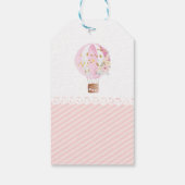 Roze hotline ballon van 1 januari Gift Labels Cadeaulabel (Achterkant)