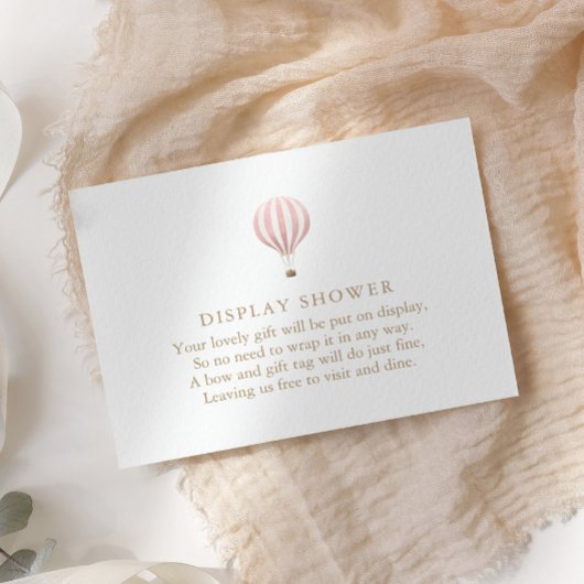 Roze hotline ballonbeeldscherm informatiekaartje