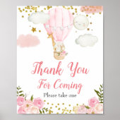 Roze hotline ballondieren Hartelijk dank voor uw k Poster (Voorkant)