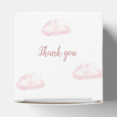 Roze hotline ballonmeisje Baby shower Hartelijk da Bedankdoosjes (Bovenkant)