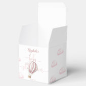 Roze hotline ballonmeisje Baby shower Hartelijk da Bedankdoosjes (Geopend)