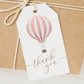 Roze hotline ballonmeisje Baby shower Hartelijk da Cadeaulabel