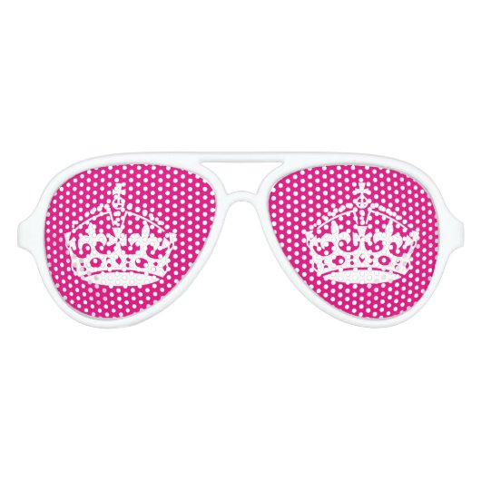 Roze Houd kalme feesttinten voor vrijgezellen Aviator Zonnebril (Voorkant)