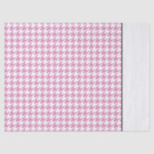 Roze Houndstooth Designer Chique Two Tone Tissuepapier (Voorkant)