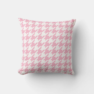 Roze Houndstooth Kussen