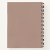 Roze Houndstooth met Blos | Elegant Neutraal Dagbo Notitieboek (Achterkant)