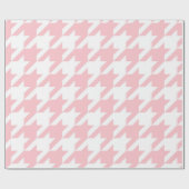 Roze houndstooth Pattern Cadeaupapier (Vlak)