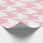 Roze houndstooth Pattern Cadeaupapier (Hoek)