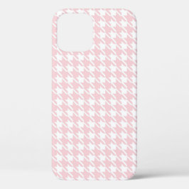 Roze houndstooth Pattern Modern  Case-Mate iPhone Case