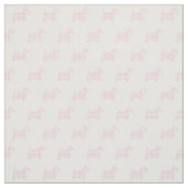 Roze Houndstooth Scotties Stof (Swatch)