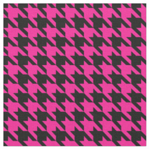 roze houndstooth stof