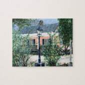Roze House op River Road Legpuzzel (Horizontaal)