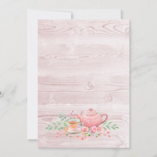 Roze hout Alle leeftijden Kaart (Achterkant)