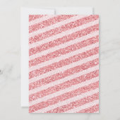 Roze hout Een klein Snowflake Baby shower Kaart (Achterkant)