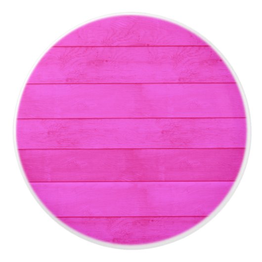 Roze hout keramische pull knop (Voorkant)